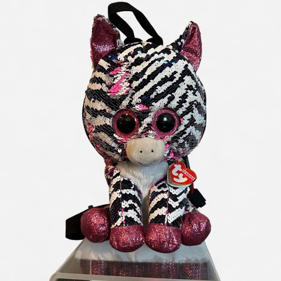 Ty Other - TY Fashion Flippy Sequin Backpack Zoey the Zebra